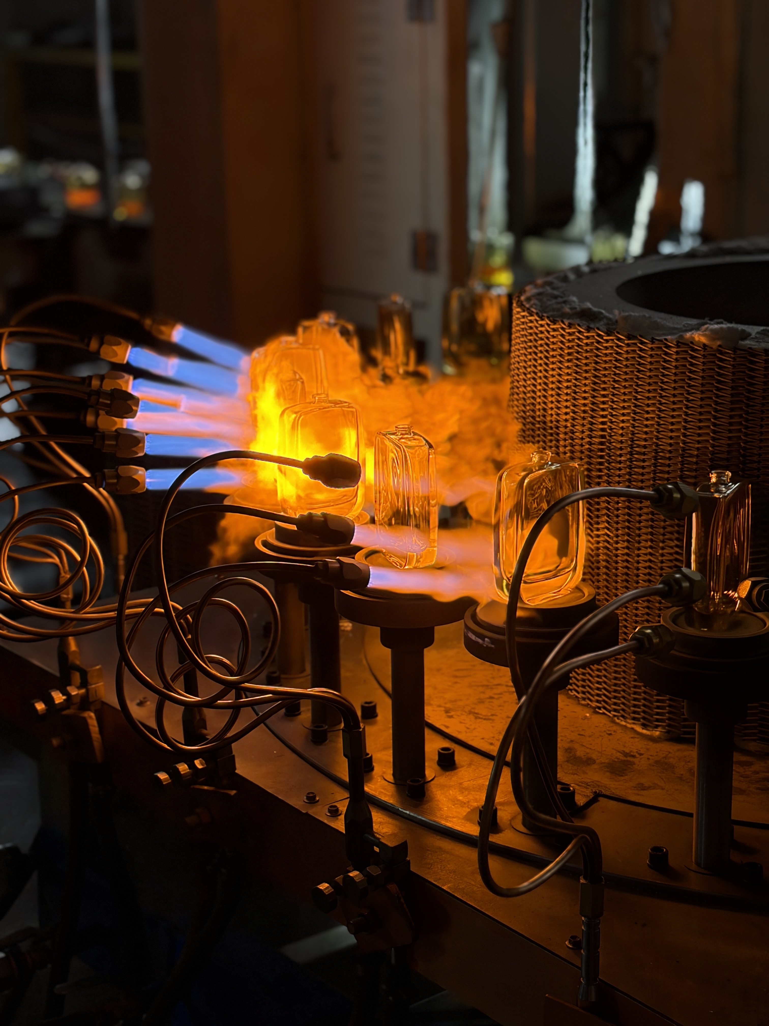 Fragrance glass bottle manufacturing
